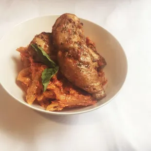 Penne alla Vodka with Grilled Chicken