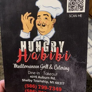Grabbed a menu for future carry out, Willy the owner and his brother are friendly, welcoming. Cannot wait to try ALL their amazing food!