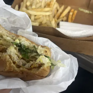 Turkey burger n fries