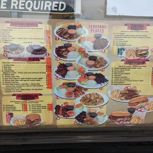 Full menu Pt 1