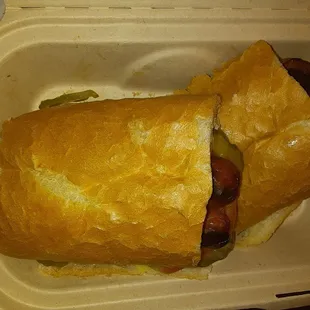 Grilled Beef Hot Dog
