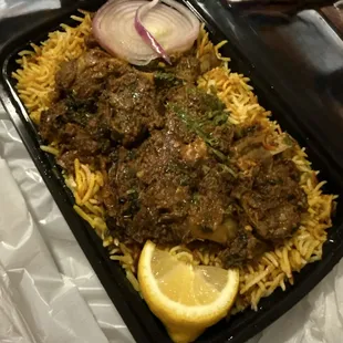 Goat Fry Biryani