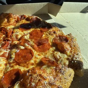 Pepperoni and hot honey