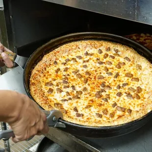 Pizza made fresh to order