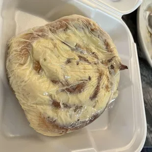 Huge cinnamon roll