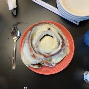 Huge cinnamon roll