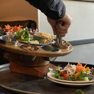 Table-side Salad Bar Service