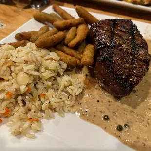 Whiskey Peppercorn Steak