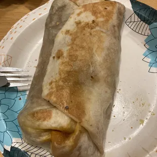 The border town taco made into a burrito so tasty