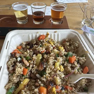 Chicken pineapple fried rice