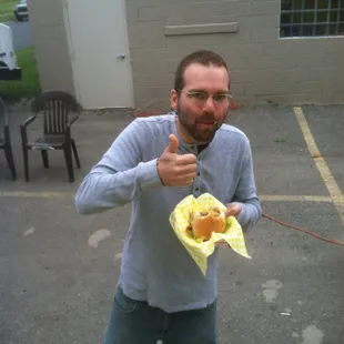 The bruce lee--- burger kimchi Swiss cheese, Kochujang aioli, lettuce and garlic mayo