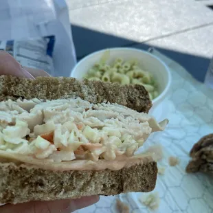 Turkey New York, New York &amp; vidalia mac salad
