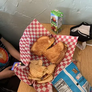 Kids grilled cheese