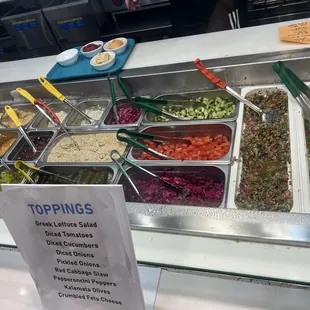 Delicious toppings