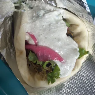 Hungry Pita Wrap with chicken