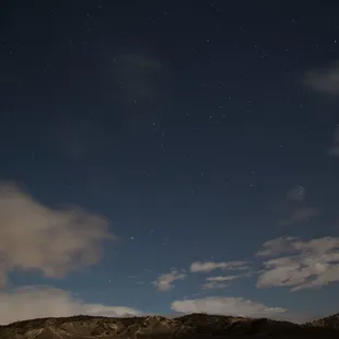 Stars after rain all day.