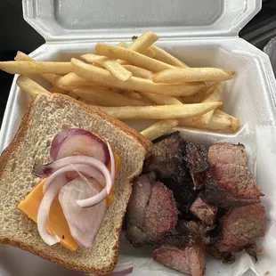 Burnt Ends Sandwich w/ Fries