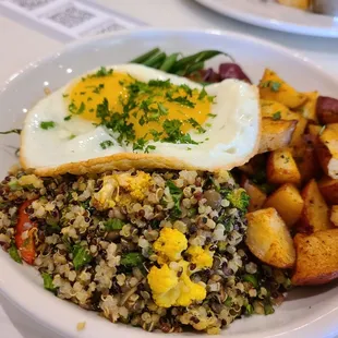 New tricolor quinoa bowl