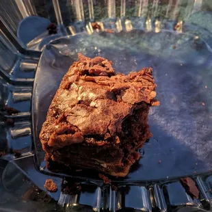 Brownie, mostly eaten