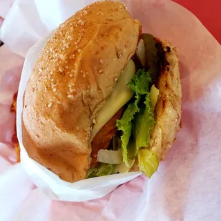 Alberto's Red Hot Chicken Breast Sandwich