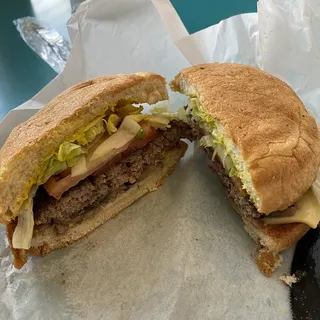 Mushroom Swiss Cheeseburger