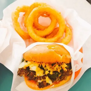 Guacamole Cheddar Cheeseburger