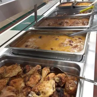 a variety of food items