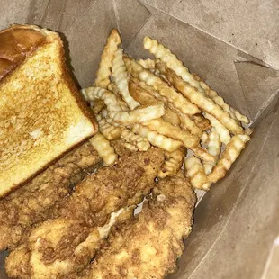 Three piece tender meal.