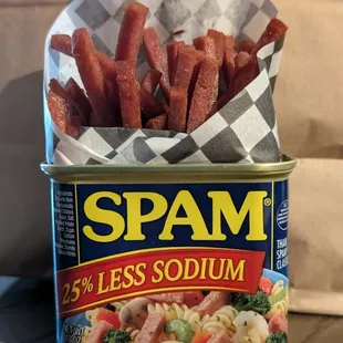Fries made from SPAM!
