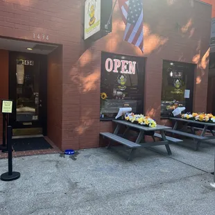 out door seating