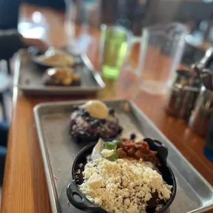 Cornbread skillet and blueberry pancake were to die for