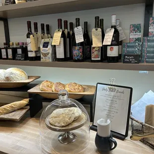 Fresh bread. Love the focaccia!