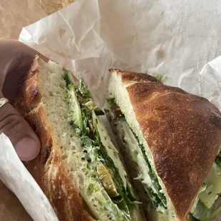 Burrata Focaccia Sandwich