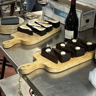 Chocolate cake served to us seeking shelter !