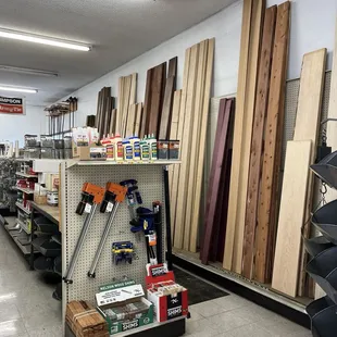 Interior of Hunter Bower Lumber