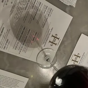Wine/Menu