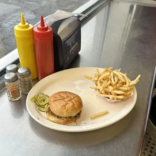 Double Cheeseburger and Fries