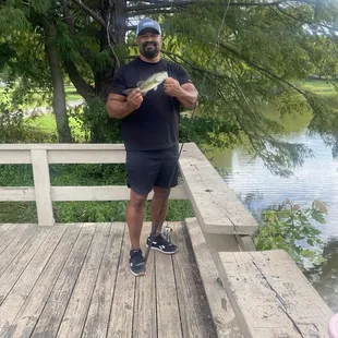 Caught a small largemouth on my first cast then it was dead. Lots of turtles and probably panfish.