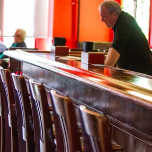 interior, sushi and sashimi