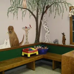 Comfortable waiting area for the whole family