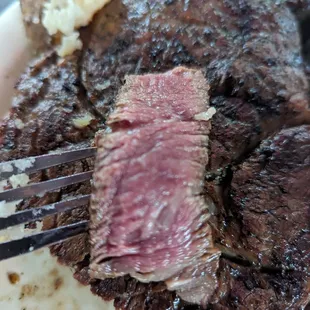Beautiful medium rare steak