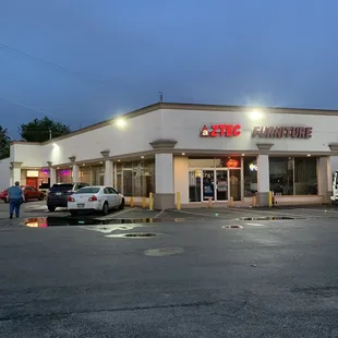 See it is a tiny strip center look at the other pictures from others that is exactly we found