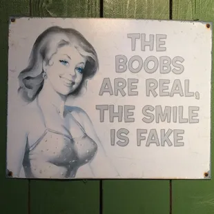 They got funny art work on the walls of the Hunter's Pub.