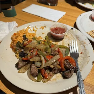 Flank steak Fajitas