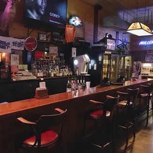 the bar