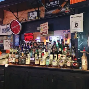 the bar