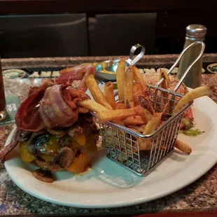 Happy hour burger special