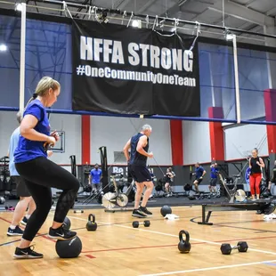 HFFA Strong: 45-minute high-intensity class which focuses on strength, endurance, and overall physical capability.