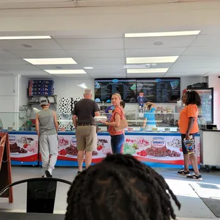 customers at counter