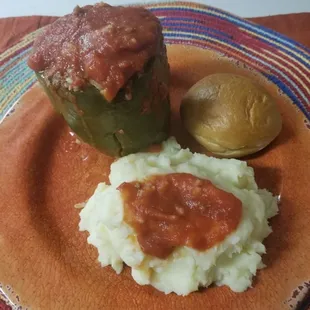 Homemade stuffed pepper